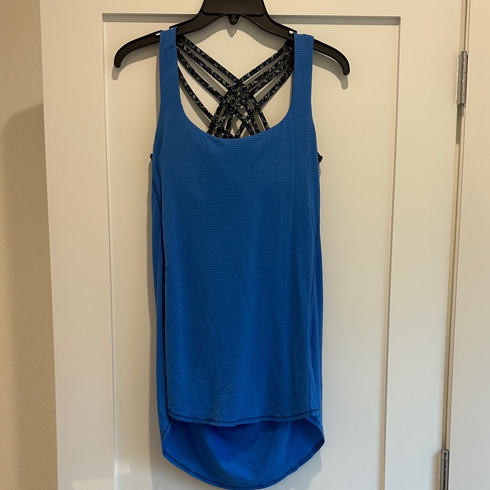 Lululemon Athletica Blue Strappy Tank Top